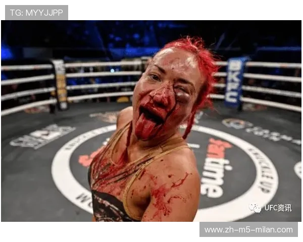 UFC拳手满脸鲜血仍坚持战斗：血性格斗背后的钢铁意志